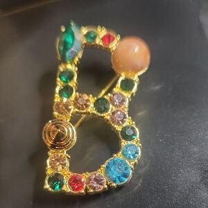 Initial Brooch